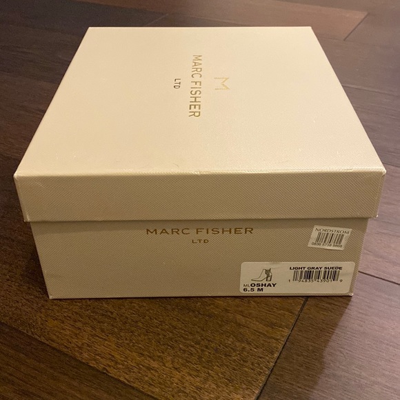 Marc Fisher Oshay Light Gray Suede Ankle Boot - Picture 10 of 10